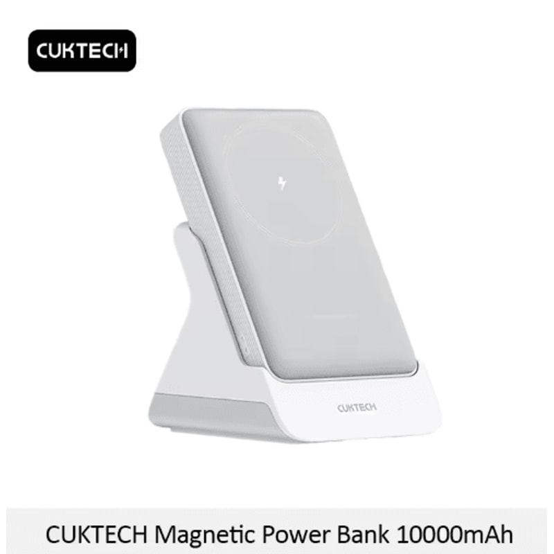 CUKTECH WPB100N Magnetic Power Bank 10000mAh With Charging Base And 75W Wireless Charging 0