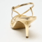 Luxury Gold Pointed Toe Slingback Heels Thin Strap High Heel Summer Sandals 4