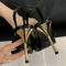 Eilyken Rhinestone Pointed Toe Slingback Pumps Elegant Thin Heel Banquet And Prom Heels 7