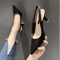 2024 Summer Pointed Toe Stiletto Sandals Elegant Banquet High Heels For Women 2