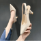 2024 Summer Pointed Toe Stiletto Sandals Elegant Banquet High Heels For Women 3