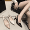 2024 Summer Pointed Toe Stiletto Sandals Elegant Banquet High Heels For Women 4