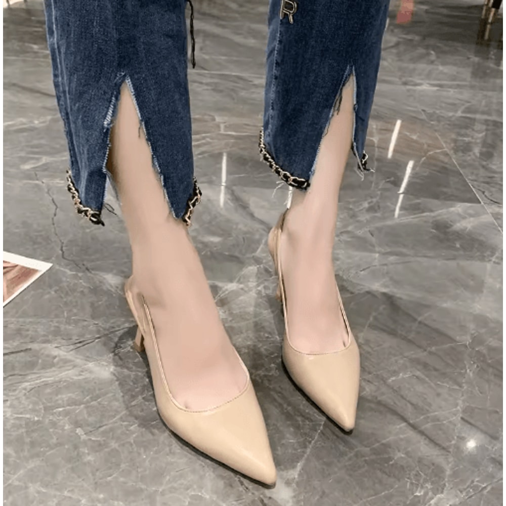 2024 Summer Pointed Toe Stiletto Sandals Elegant Banquet High Heels For Women 7