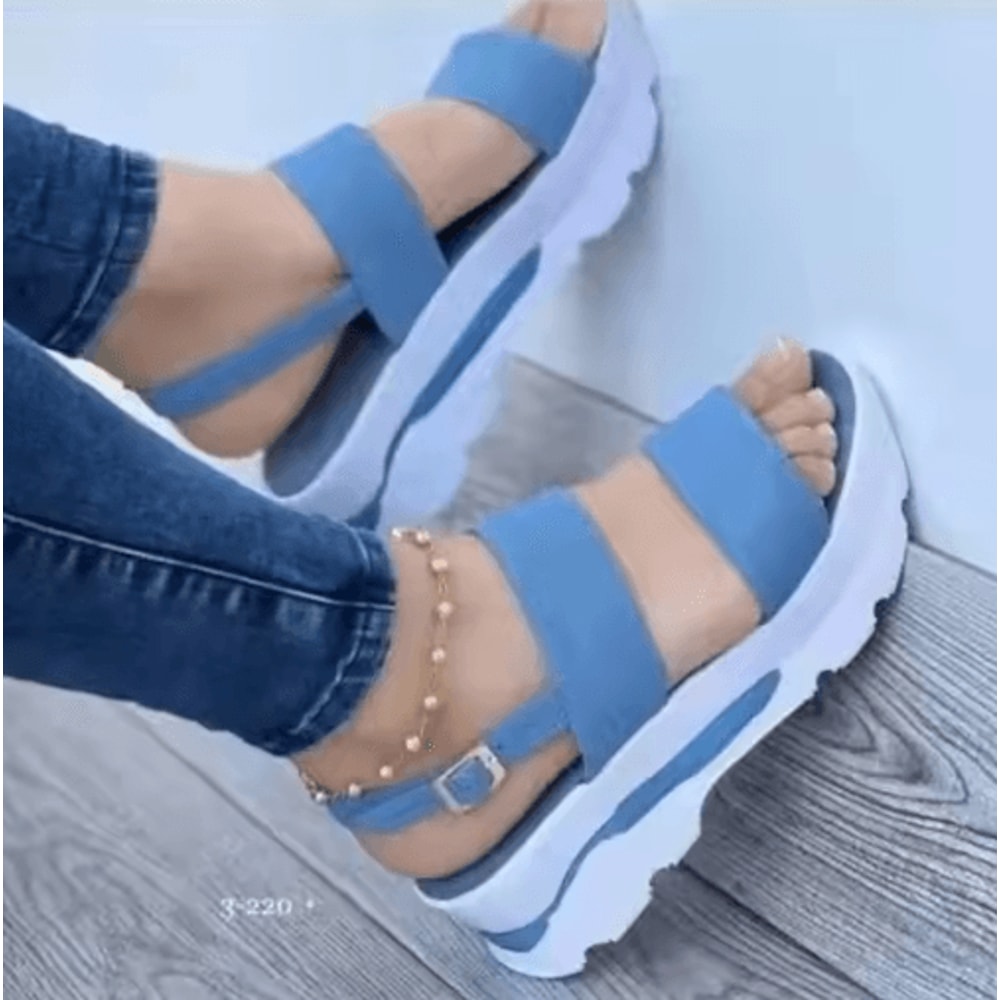 Lightweight Platform Wedge Sandals For Women Casual Summer Heel Shoes 3
