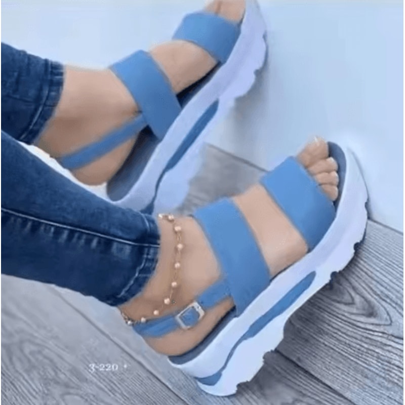 Lightweight Platform Wedge Sandals For Women Casual Summer Heel Shoes 3