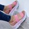Lightweight Platform Wedge Sandals For Women Casual Summer Heel Shoes 6