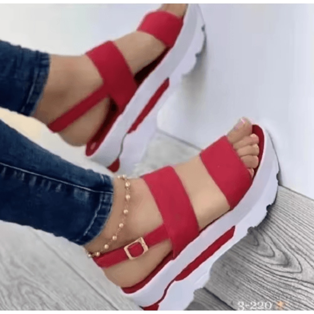 Lightweight Platform Wedge Sandals For Women Casual Summer Heel Shoes 7