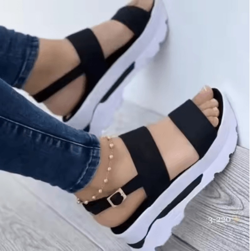 Lightweight Platform Wedge Sandals For Women Casual Summer Heel Shoes 8