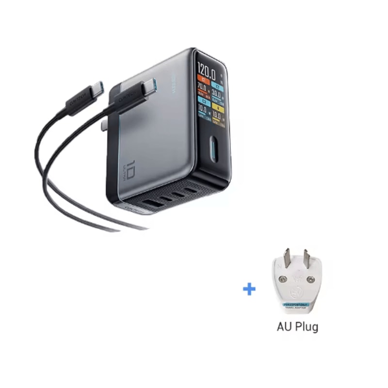 CUKTECH 10 Ultra 120W MultiPort Fast Charging USBC Wall Charger With Smart Display 2