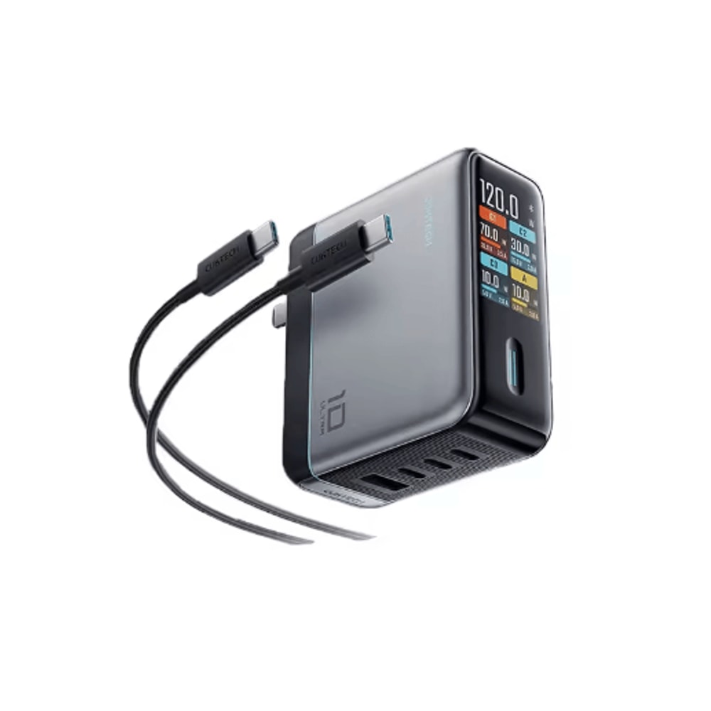 CUKTECH 10 Ultra 120W MultiPort Fast Charging USBC Wall Charger With Smart Display 4