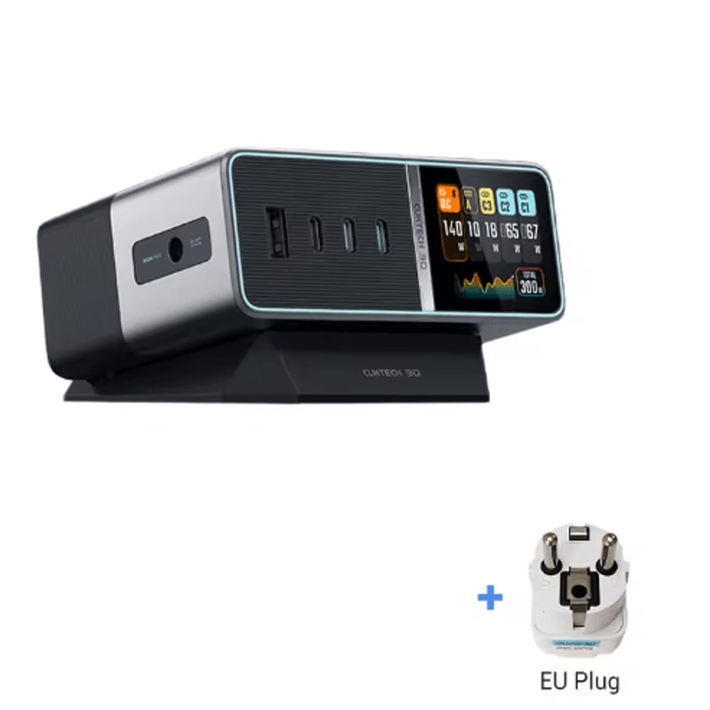 CUKTECH 30 Ultra 300W GaN Desktop Charging Station With Smart IPS Display 3