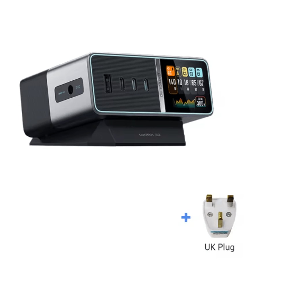 CUKTECH 30 Ultra 300W GaN Desktop Charging Station With Smart IPS Display 4
