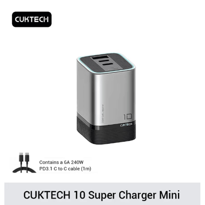 CUKTECH No10 Ultra 120W GaN USBC MultiPort Fast Charging Adapter 0