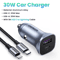 UGREEN Ultra Fast Car Charger USBC PD Quick Charge Adapter For IPhone Xiaomi 2