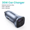 UGREEN Ultra Fast Car Charger USBC PD Quick Charge Adapter For IPhone Xiaomi 4