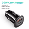 UGREEN Ultra Fast Car Charger USBC PD Quick Charge Adapter For IPhone Xiaomi 5