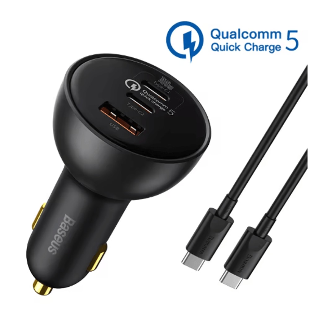 Baseus 160W USBC Car Charger QC 50 PD 30 PPS Fast Charging Adapter 1