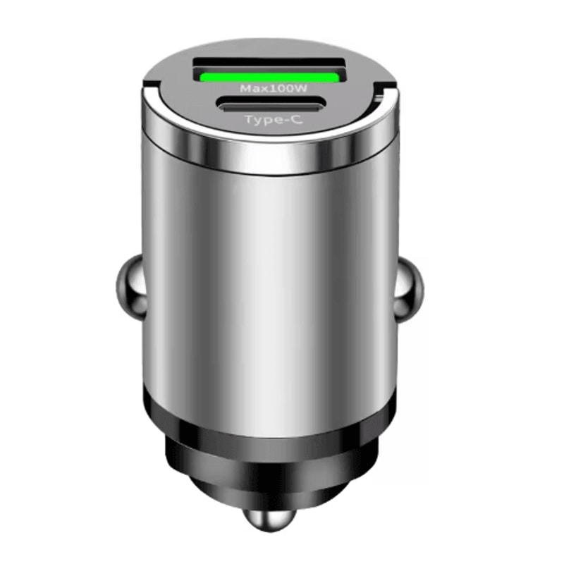 100W USBC PD Car Charger QC30 Fast Charging Cigarette Lighter Adapter 1