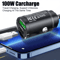 100W USBC PD Car Charger QC30 Fast Charging Cigarette Lighter Adapter 4
