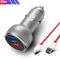 80W SuperVOOC Dual USB Car Charger For OnePlus Warp Dash Fast Charge Adapter 8