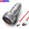 80W SuperVOOC Dual USB Car Charger For OnePlus Warp Dash Fast Charge Adapter 8