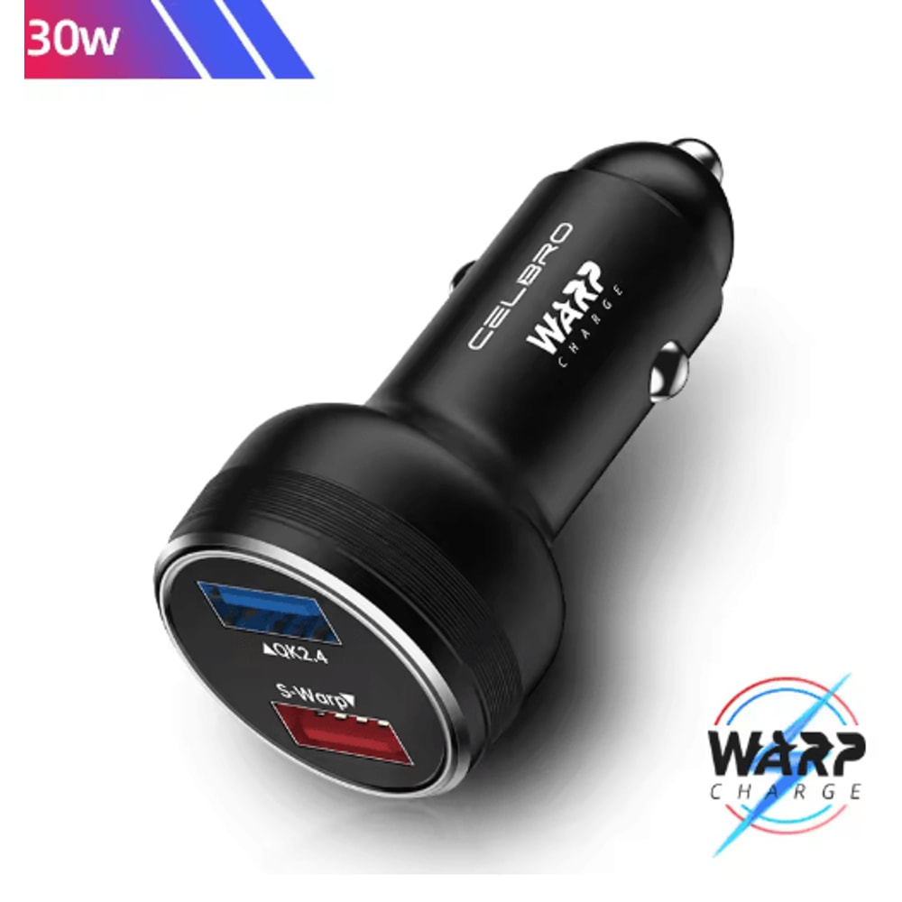 80W SuperVOOC Dual USB Car Charger For OnePlus Warp Dash Fast Charge Adapter 11