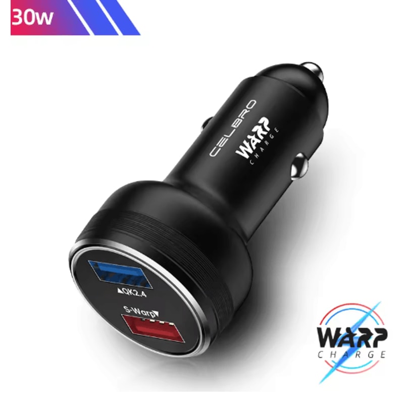 80W SuperVOOC Dual USB Car Charger For OnePlus Warp Dash Fast Charge Adapter 11