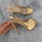 14CM Platform Gladiator High Heel Sandals Sexy Open Toe Party Wedding Shoes 3