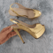 14CM Platform Gladiator High Heel Sandals Sexy Open Toe Party Wedding Shoes 3
