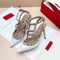 2025 Luxury Punk Rivet Pointed Toe Stiletto Gladiator Sandals 10
