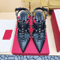 2025 Luxury Punk Rivet Pointed Toe Stiletto Gladiator Sandals 24