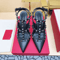 2025 Luxury Punk Rivet Pointed Toe Stiletto Gladiator Sandals 24