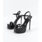 15CM Waterproof Platform Thin Heel Stiletto Sandals With Ankle Strap 2