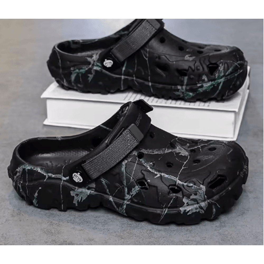 Classic Lightweight Anti Slip Garden Slippers Outdoor Platform Sandals For Men 4