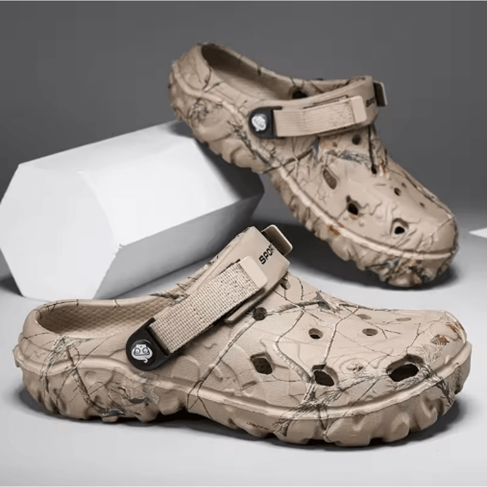 Classic Lightweight Anti Slip Garden Slippers Outdoor Platform Sandals For Men 5