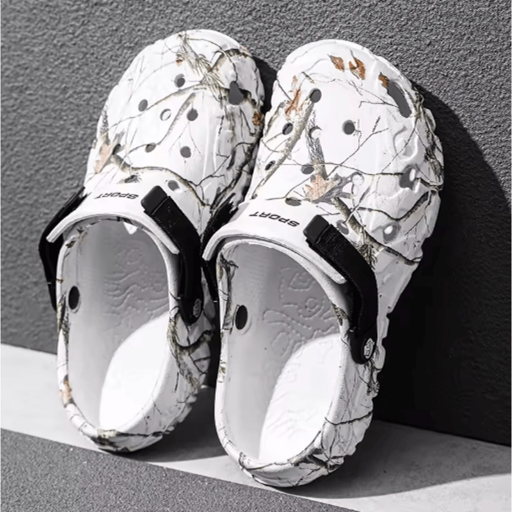 Classic Lightweight Anti Slip Garden Slippers Outdoor Platform Sandals For Men 0