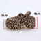 Leopard Chunky Platform Clogs Closed Toe Thick Bottom Wedge Sandals 4