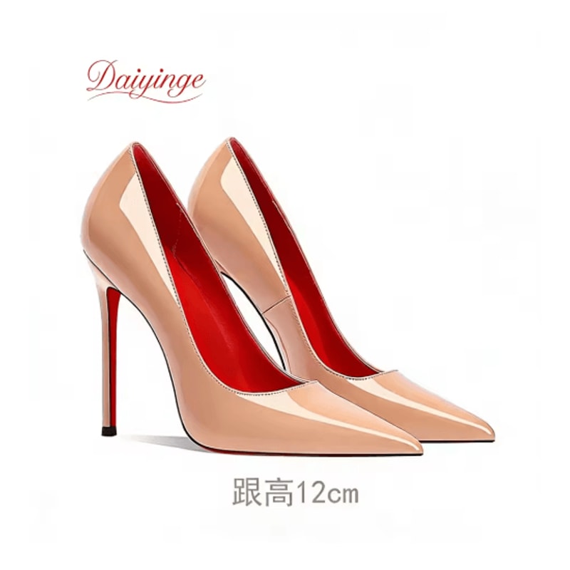 2026 Luxury Red Bottom 12CM Pointed Toe Stiletto Pumps For Party And Wedding 1