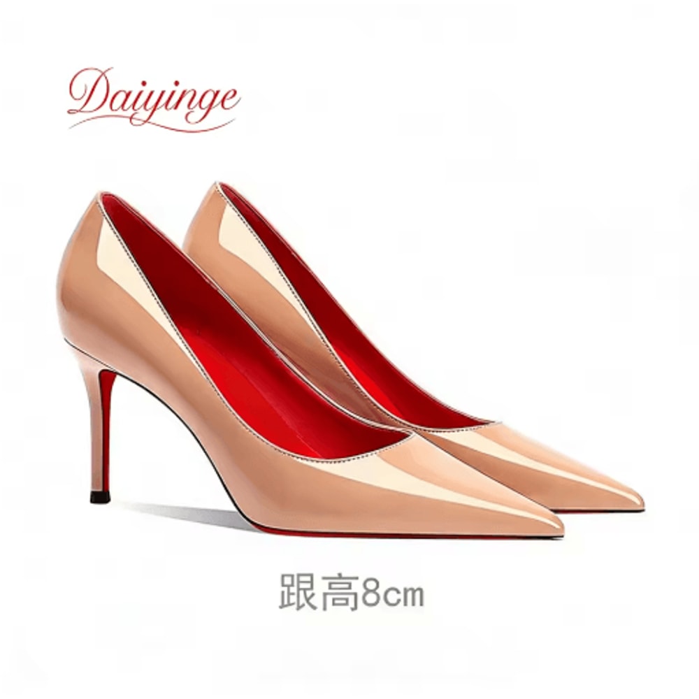 2026 Luxury Red Bottom 12CM Pointed Toe Stiletto Pumps For Party And Wedding 2