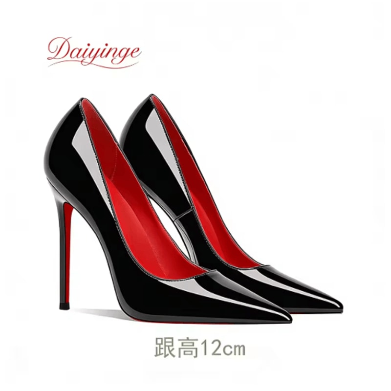 2026 Luxury Red Bottom 12CM Pointed Toe Stiletto Pumps For Party And Wedding 4