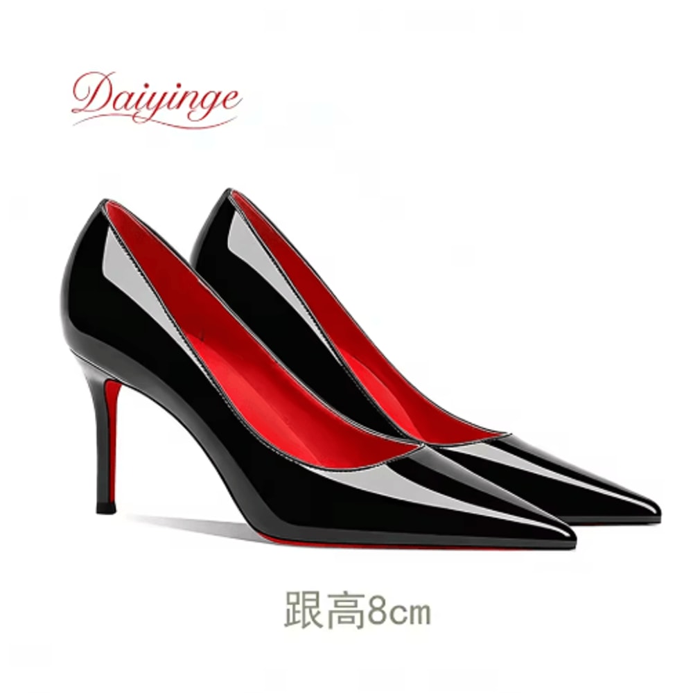 2026 Luxury Red Bottom 12CM Pointed Toe Stiletto Pumps For Party And Wedding 6