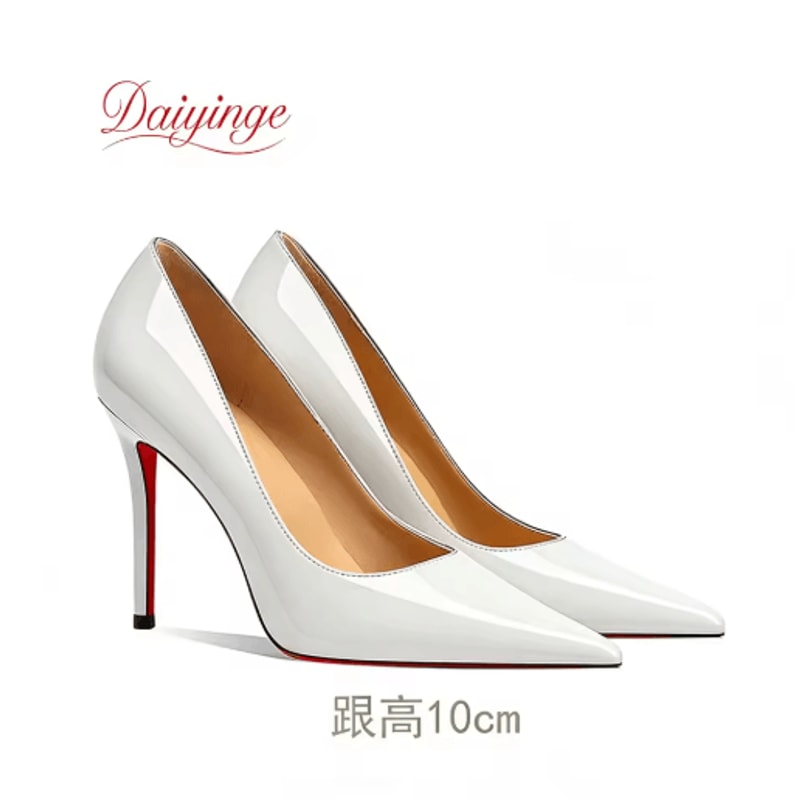 2026 Luxury Red Bottom 12CM Pointed Toe Stiletto Pumps For Party And Wedding 17