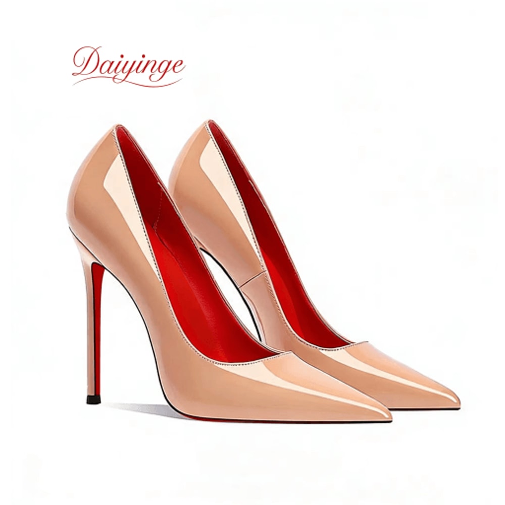 2026 Luxury Red Bottom 12CM Pointed Toe Stiletto Pumps For Party And Wedding 22