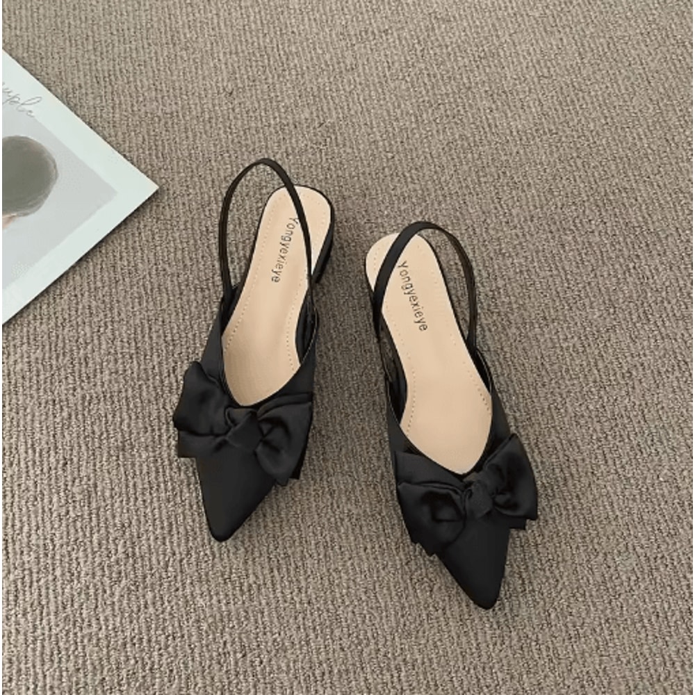 Elegant Pointed Strap Low Heel Sandals Womens Fashion Party Pumps 2023 1