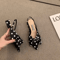 Elegant Pointed Strap Low Heel Sandals Womens Fashion Party Pumps 2023 4