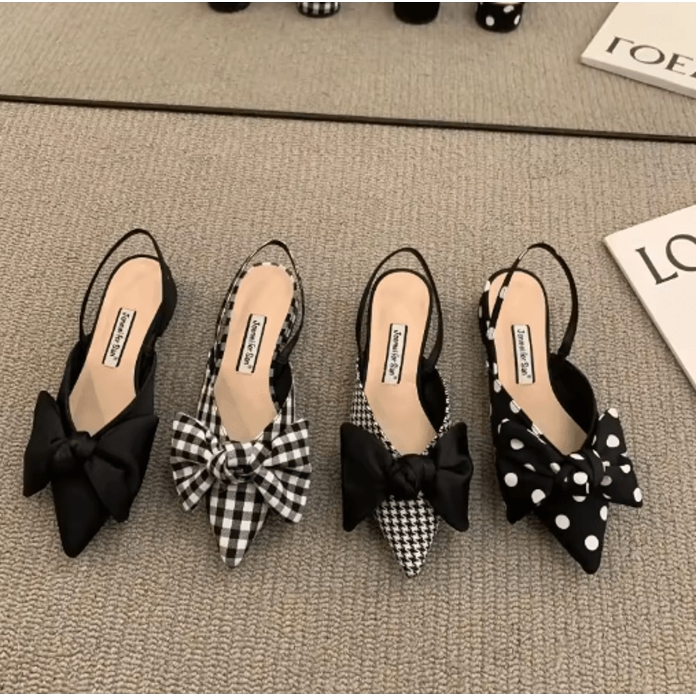 Elegant Pointed Strap Low Heel Sandals Womens Fashion Party Pumps 2023 7