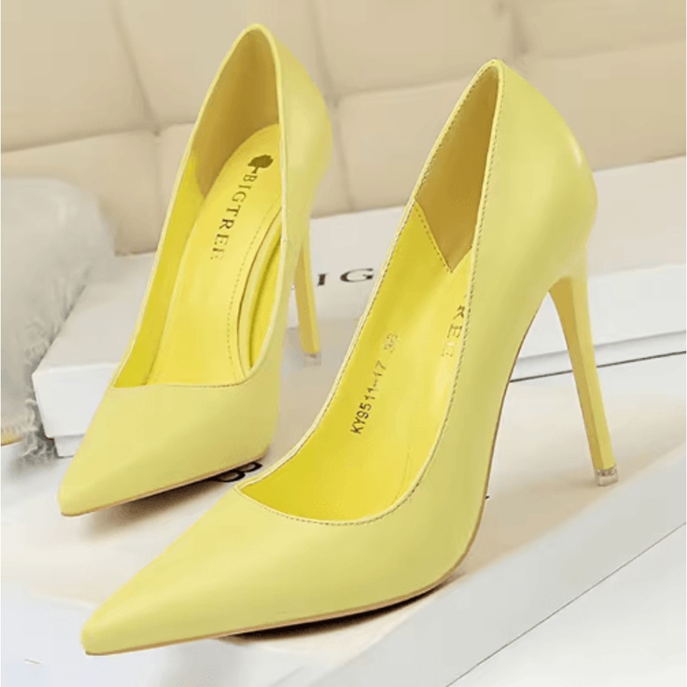 BIGTREE 2026 Classic Pointed Toe Stiletto Pumps Wedding Party High Heels 10