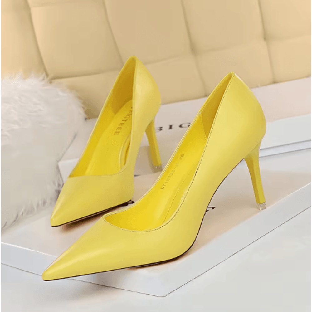 BIGTREE 2026 Classic Pointed Toe Stiletto Pumps Wedding Party High Heels 5