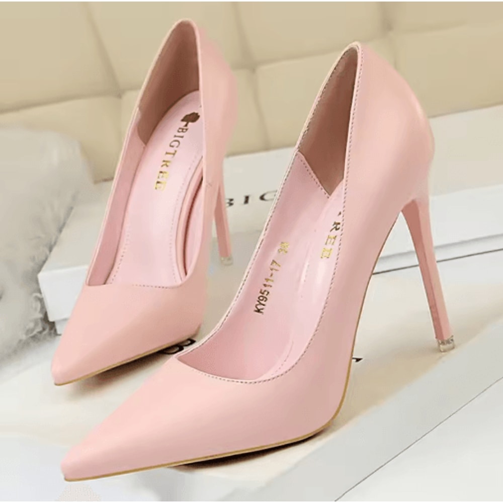 BIGTREE 2026 Classic Pointed Toe Stiletto Pumps Wedding Party High Heels 13