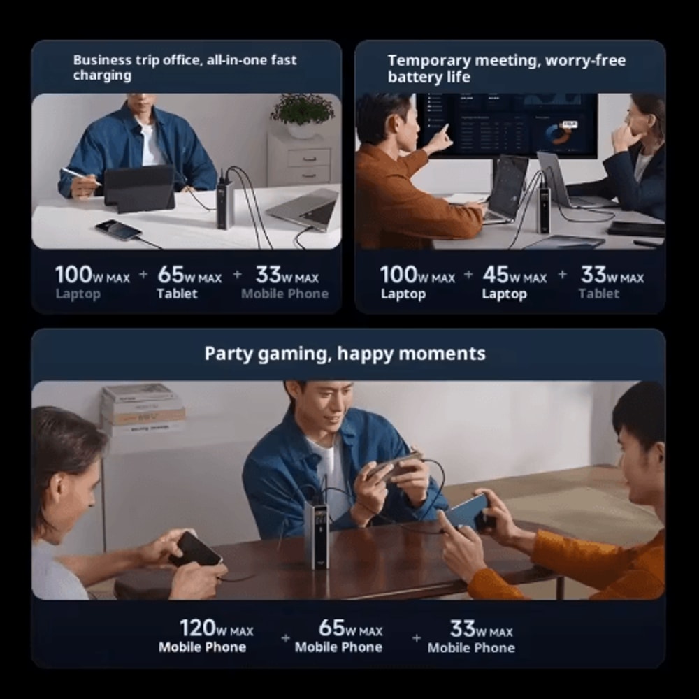 Cuktech 15 Ultra 20000mAh 210W High Power Digital Display Power Bank 4